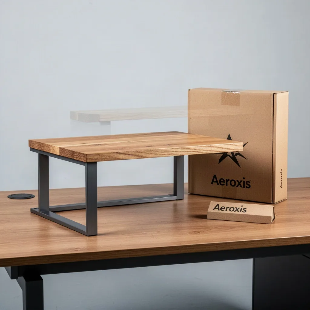 Orakel Solid Oak Desk Shelf Riser